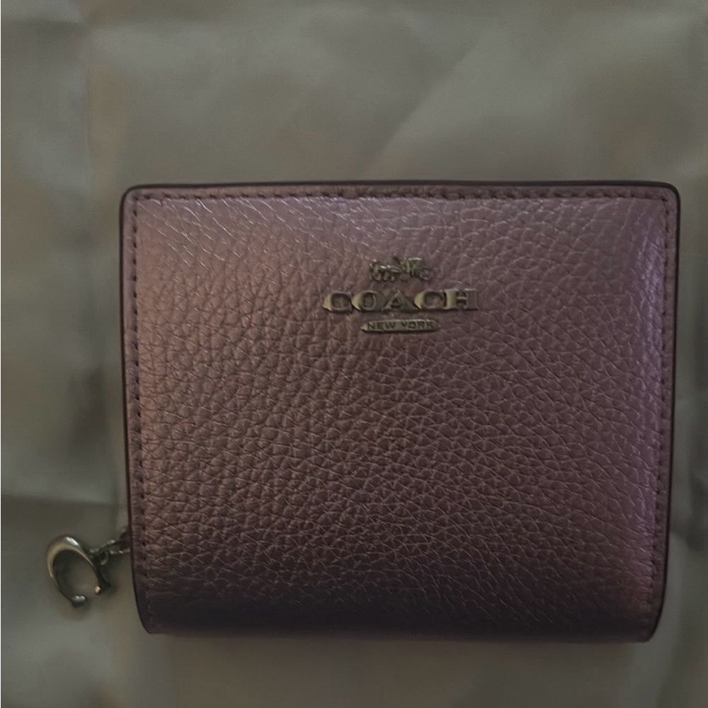 Coach Purple Leather Wallet